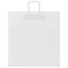vidaXL Paper Bags 250 pcs with Handles White 45x17x48 cm