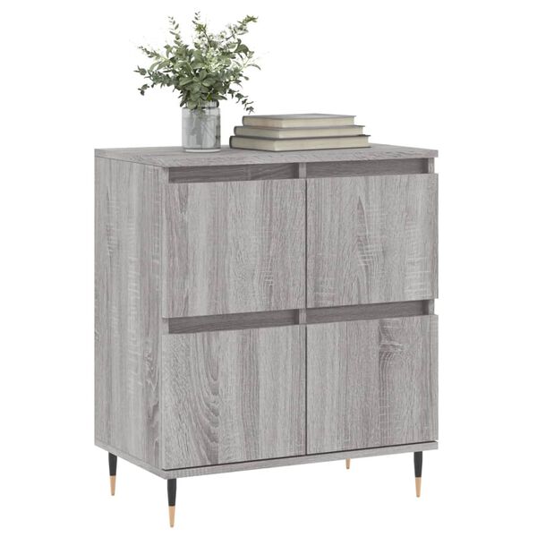 vidaXL Sideboard Gray Sonoma Engineered wood Medium Sideboard