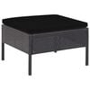 vidaXL Garden Lounge Set Black