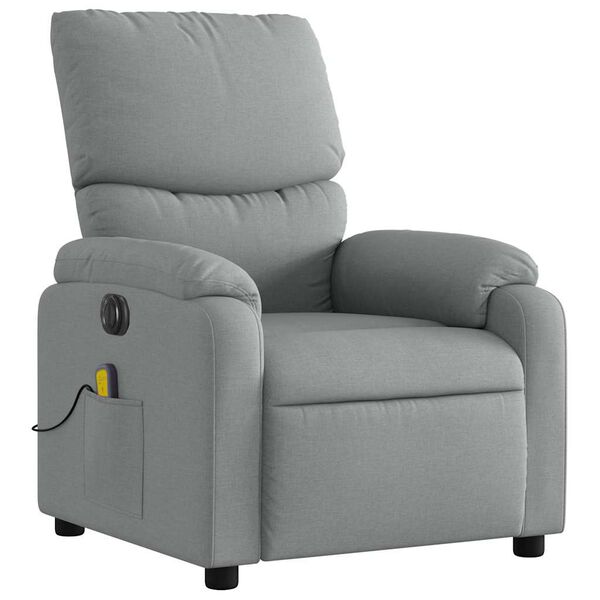 vidaXL Electric Massage Recliner Chair Light gray