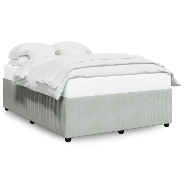vidaXL Bed Frame Light grey