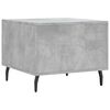 vidaXL Coffee Table Concrete grey Engineered wood, Iron 19.7x19.7 in