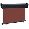 vidaXL Balcony Side Awning 33.5"x98.4" Brown