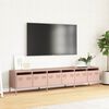 vidaXL TV Cabinet Pink Cold-rolled Steel Large TV Cabinet Rectangular