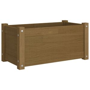 vidaXL Garden Planter Honey brown Solid pinewood 23.6 in Durable