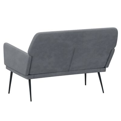 vidaXL Bench Dark Gray 42.5"x31.1"x31.1" Velvet