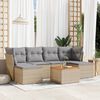 vidaXL Garden Sofa Set Mix Beige