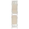 vidaXL 4-Panel Room Divider Cream 55.1x65.0" Fabric