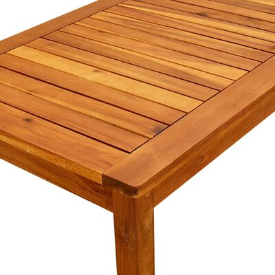 vidaXL Patio Coffee Table 35.4"x19.7"x14.2" Solid Acacia Wood
