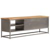 vidaXL TV Cabinet Recycled Teak Recycled Teak and Steel Medium