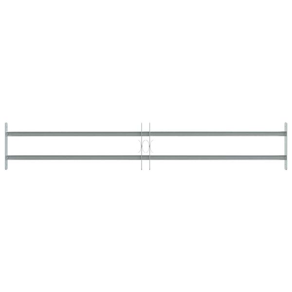 vidaXL Adjustable Security Grille for Windows with 2 Crossbars 39.4"-59.1"