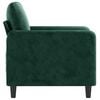 vidaXL Sofa Chair Dark Green Velvet (100% polyester), metal, foam Single