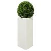vidaXL Garden Planter White Steel Large Durable Garden Planter