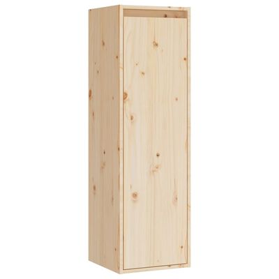 vidaXL Wall Cabinet 11.8"x11.8"x39.4" Solid Pinewood