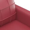 vidaXL Sofa Set Wine Red