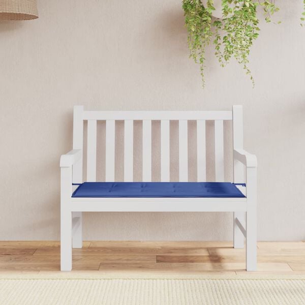 vidaXL Patio Bench Cushion Royal Blue 39.4x19.7x1.2" Oxford Fabric
