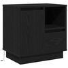 vidaXL Bedside Cabinet 2 pcs Black Oak 19.69 x 13.58 x 19.69 in