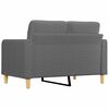 vidaXL 2-seater Sofa Dark grey Fabric (100% polyester), metal, textilene