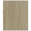 vidaXL Sink Cabinet With Basin Sonoma oak, White Engineered wood, Ceramic