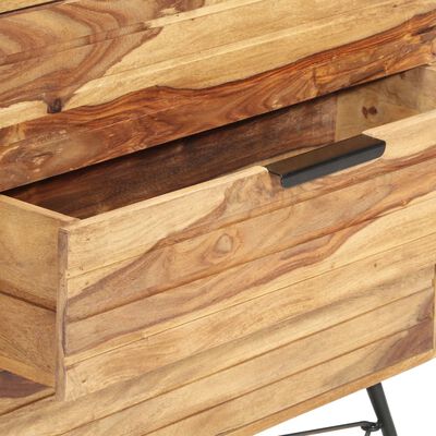 vidaXL Sideboard 31.5"x11.8"x29.5" Solid Sheesham Wood