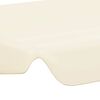 vidaXL Replacement Canopy for Garden Swing Cream 59.1"/51.2"x41.3"/27.6"