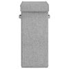vidaXL Foldable Laundry Hamper Grey 10.2x13.6x23.4" Faux Linen Fabric