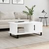 vidaXL Coffee Table White Engineered wood Medium Coffee Table