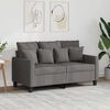 vidaXL 2-seater Sofa Taupe Polyester 47.2 in 2-Seater Sofa Rectangular