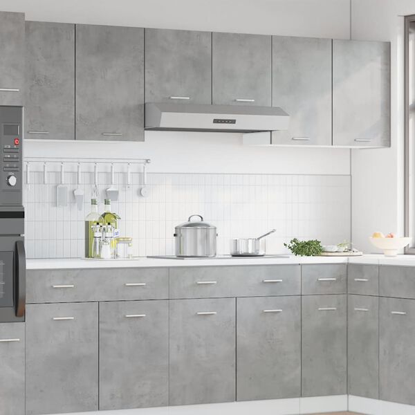 vidaXL Hanging Cabinet Concrete grey Engineered wood 31.5 x 12.2 x 23.6 in