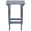 vidaXL Side Table Grey Poplar wood Small Foldable Side Table Square