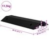 vidaXL Bridge Threshold Ramp 31.5x15.7x3.1" Rubber