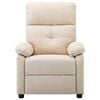 vidaXL Massage Recliner Cream Fabric