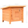 vidaXL Cat House Brown and Green Solid pine/fir wood, powder-coated iron