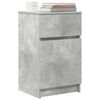 vidaXL Bedside Cabinet Set of 2 Concrete grey Engineered wood