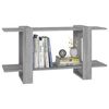 vidaXL Book Cabinet Grey Sonoma 39.4x11.8x20.1" Engineered Wood