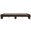 vidaXL Bed Frame Brown Oak Engineered wood, Metal Super King Bed Frame