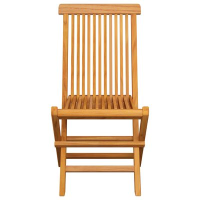 vidaXL Patio Chairs with Beige Cushions 6 pcs Solid Teak Wood