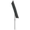 vidaXL Garden Parasol Anthracite Polyester, Aluminum 70.9 x 43.3 x 81.9 in