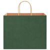vidaXL Paper Bags 50 pcs with Handles Green 32x22x24 cm