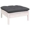 vidaXL Garden Lounge Set White, Anthracite