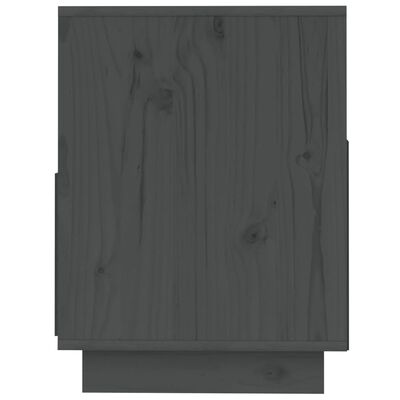 vidaXL TV Stand Gray 55.1"x14.6"x19.7" Solid Wood Pine