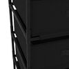 vidaXL Storage Rack Black Steel, fabric (100% polyester) Medium