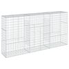 vidaXL Gabion Basket Silver Galvanized iron wire Large Durable