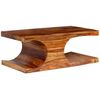vidaXL Coffee Table Solid Acacia Wood 35.4"x19.7"x13.8"