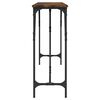 vidaXL Console Table Smoked oak Engineered wood 78.7 x 11.4 x 29.5 in