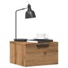vidaXL Wall-mounted Bedside Cabinet Artisan Oak Engineered wood