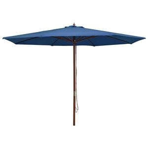 vidaXL Garden Parasol Blue Fabric (100% polyester) Large