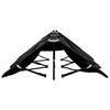 vidaXL Sun Lounger Black Steel frame Double Foldable Sun Lounger