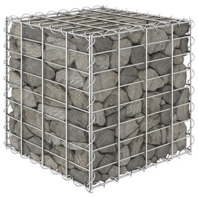 vidaXL Cube Gabion Raised Bed Steel Wire 15.7"x15.7"x15.7"