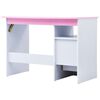 vidaXL Child Desk Pink and White Engineered Wood Medium Tiltable